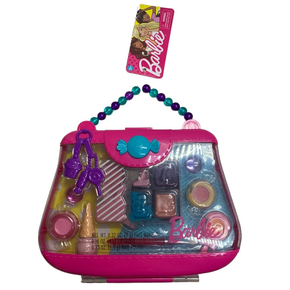 Barbie Super sweet make-up pink case Just Play 2018 expired